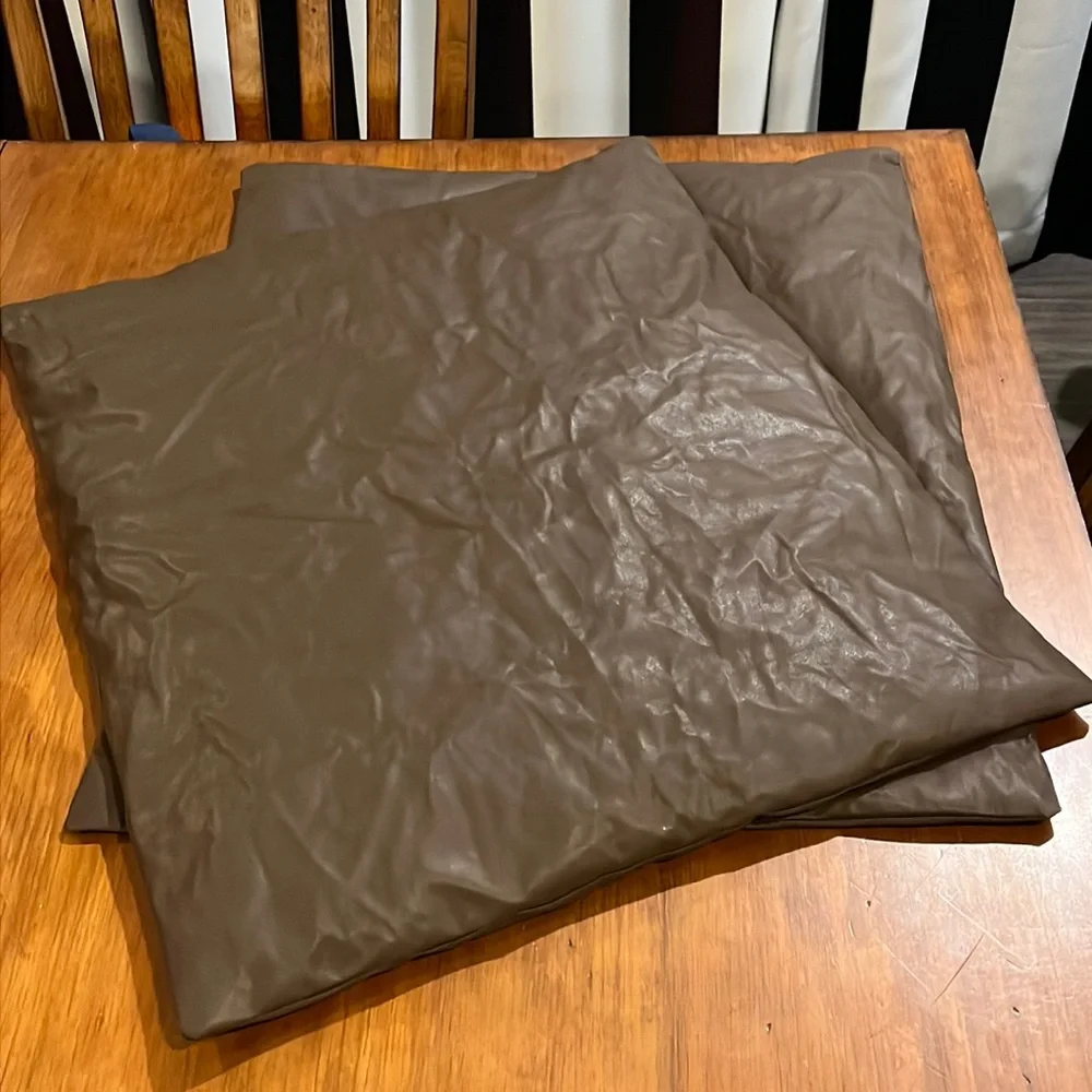 Polo Ralph Lauren Leather pillow shams cases X 2 Made in Italy sewn in the USA